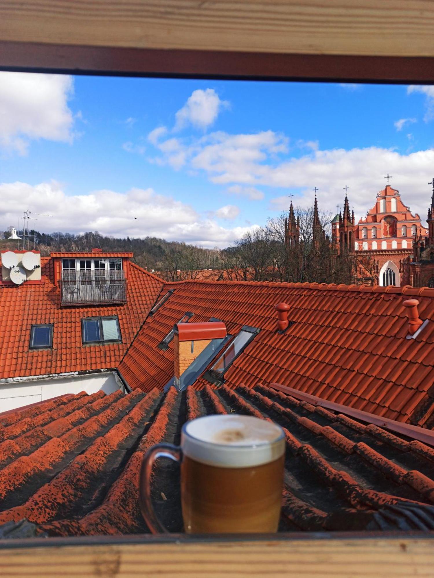 וילנה Private Sauna & 4 Bedrooms Old Town Rooftop Apartment מראה חיצוני תמונה